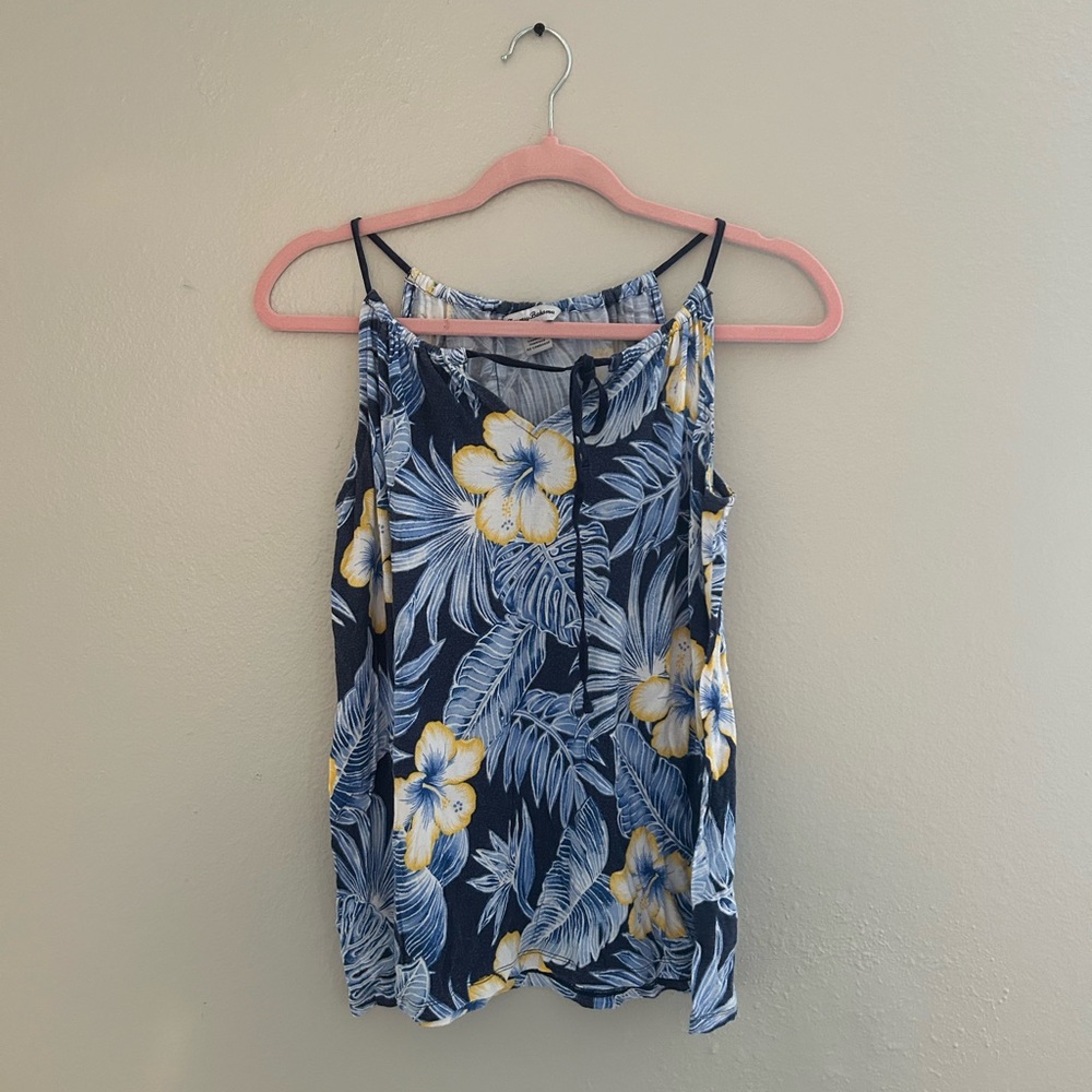 Tommy Bahama Floral Tank Top with Tie in Front